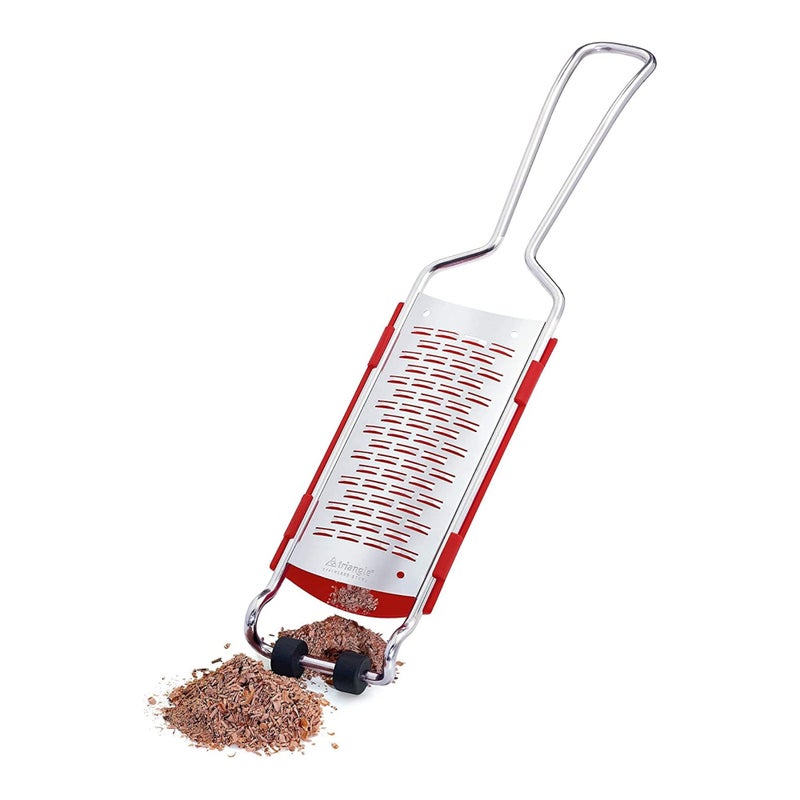 triangle 2-Way Grater with Removable Catcher - Ultra-Sharp Stainless Steel for Easy, Mess-Free Grating - Compact Design - Dishwasher Safe - Image 4